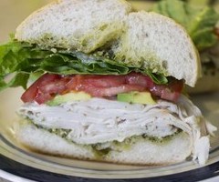 Turkey, Avocado & Walnut Pesto Sandwich 