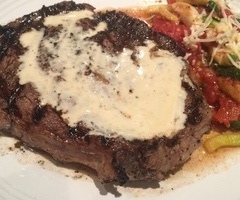 Ribeye with Gorgonzola Sauce