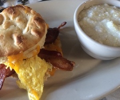 Stuffed Biscuit 'n Grits