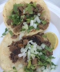 Beef Tongue & Head Tacos