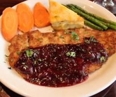 Pork Schnitzel with Cherries