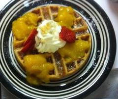 Fresh Mango Ginger Waffle