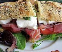 Prosciutto with Fresh Mozzarella, EVO