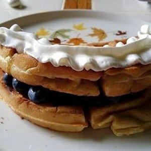 Cookie's Fluffy homemade Blueberry Waffles, MMMMM