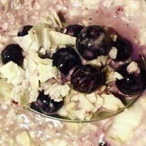 Blueberries & coconut